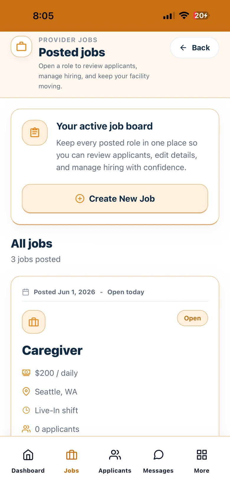 Cytrea provider job board
