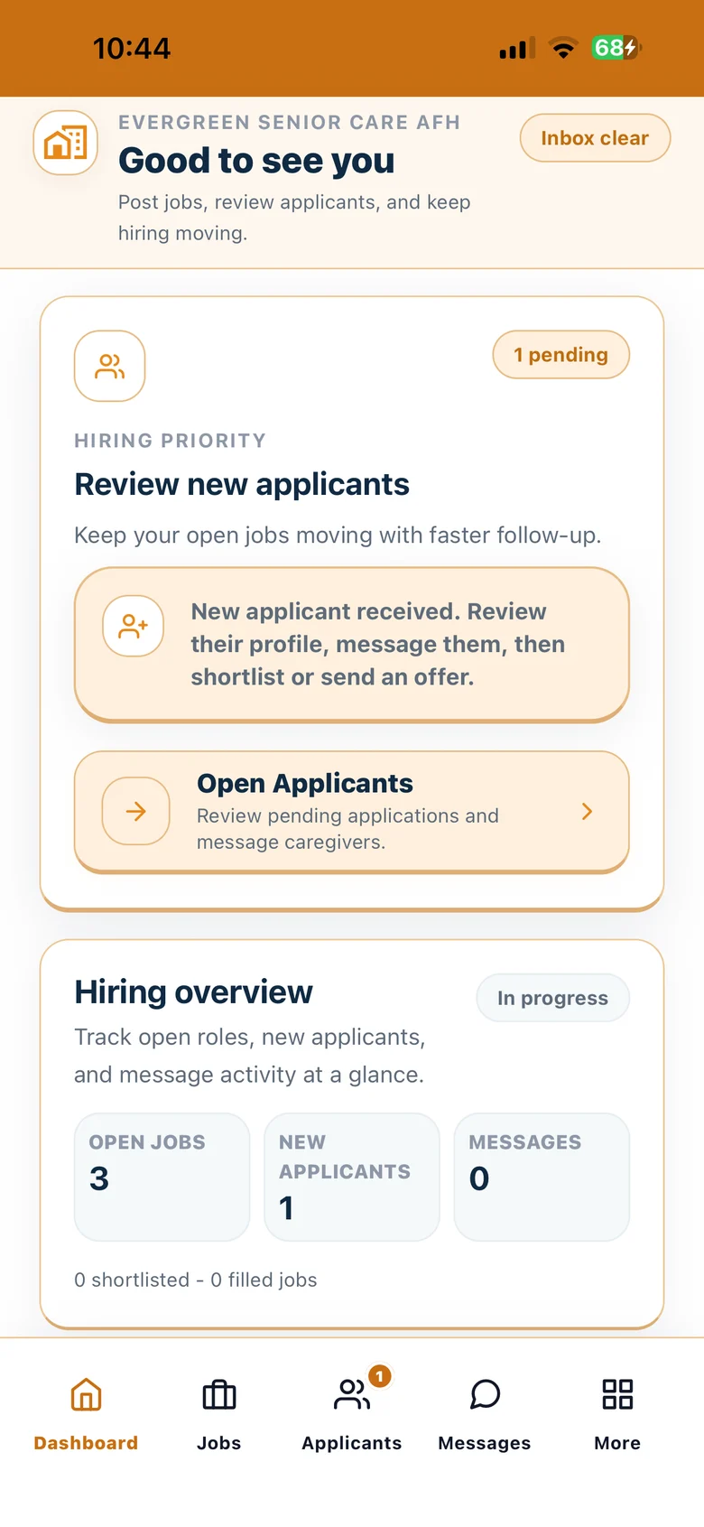 Cytrea provider dashboard